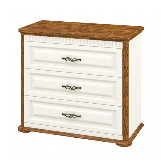 Комод Neman Марсель МН-126-06 (105 см), Крем / Дуб кантри