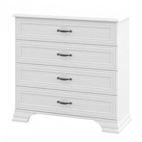 Комод Neman Юнона МН-132-06 (94 см), Белый текстурный