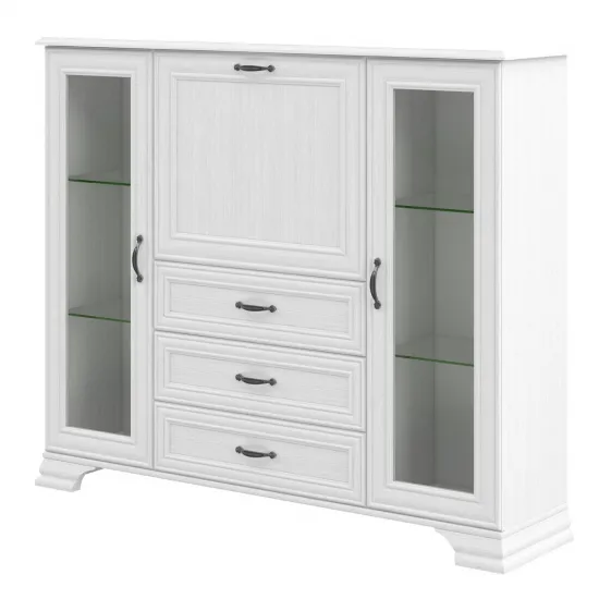 Тумба Neman Юнона МН-132-19 (154 см), Белый текстурный