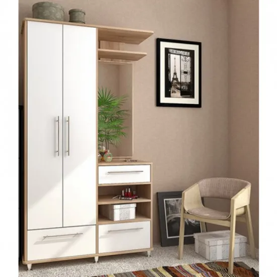 Прихожая Sokme НИАГАРА (113 см), Дуб сонома / Белый