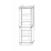 Dulap cu vitrină KMK Bakkara 0441.8 (72.5 cm) stânga, Орех ЭКО