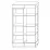 Dulap cu vitrină KMK Roxet 0554.3 (82.5 cm) dreapta, Дуб юккон / белый глянец