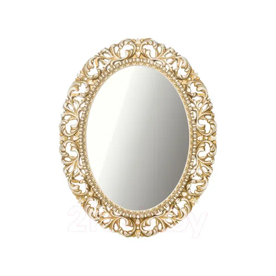 Oglinda de perete КМК Iskushenie 1 0459.7 (80 cm) , Белый / золото
