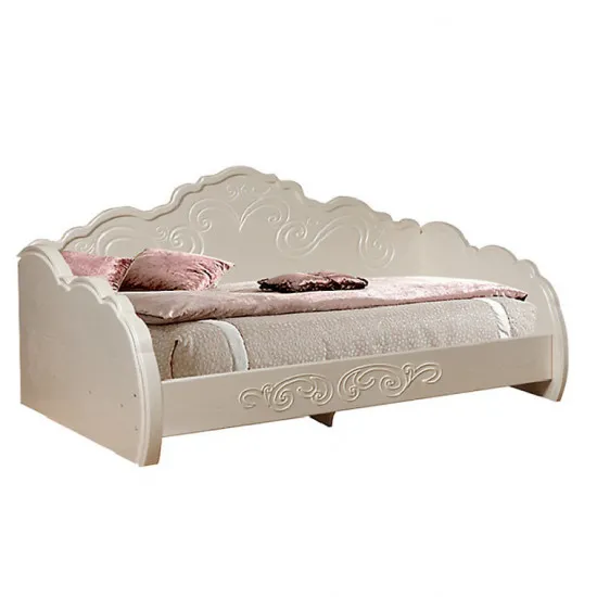 Кровать KMK Жемчужина 0380.9 (90 х 195 см), Венге светлый / Ясень жемчужный