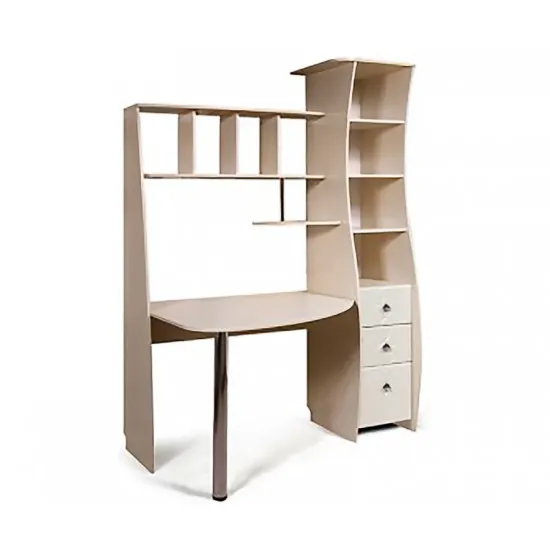 Masă calculator KMK ЖЕМЧУЖИНА 01 Левый (0380.17), Wenge light / Ash pearl