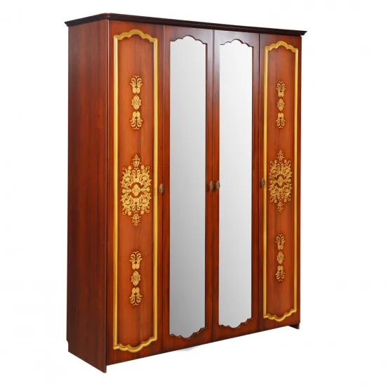 Dulap pentru haine КМК Camelia 0468.5 (182 cm), Brown/Gold