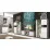 Dulap cu vitrină KMK Cristal 0650.4 (95 cm) dreapta, Дуб юккон / Белый жемчуг