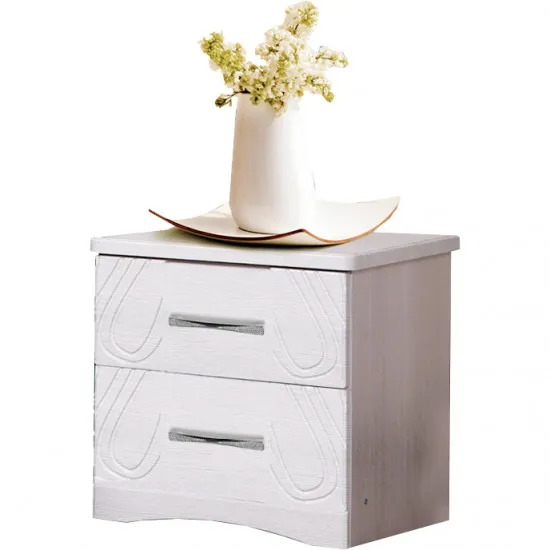 Тумба прикроватная KMK Нимфа 0383.4 (46 см), Бодегв / Белое серебро