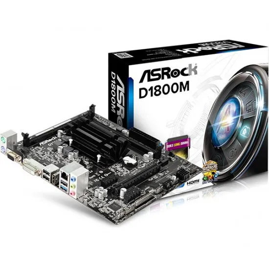 Placă de bază ASROCK D1800M (LGA1150/Celeron J1800)