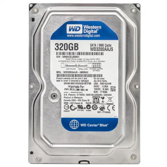 3.5" Unitate HDD 320 GB Western Digital Blue WD3200AAJS Ref.