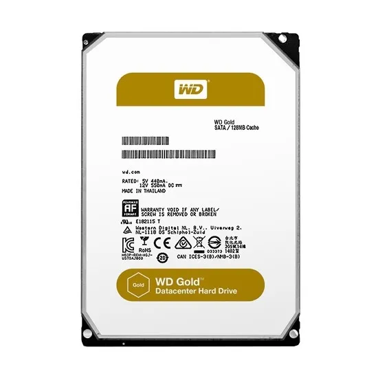 3.5" Жесткий диск 12 TB Western Digital Gold, 7200 rpm, 256 MB, SATA III (WD121KRYZ)