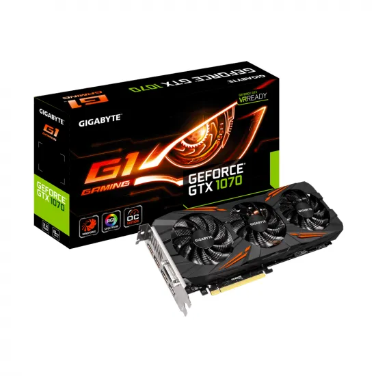 Placă video Gigabyte GeForce GTX 1070 G1 Gaming 8G (8 GB/GDDR5/256
