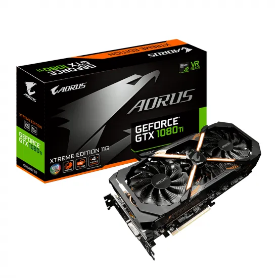 GIGABYTE Aorus GTX 1080 Ti 11GB ジャンク Placă video Gigabyte AORUS GeForce GTX 1080 Ti Xtreme Edition 11G