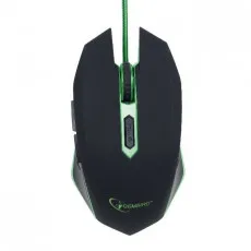 Mouse cu fir Gembird MUSG-001-G Black/Green