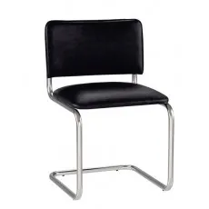 Стул Nowy Styl SYLWIA chrome, V-4 Black Стул Nowy Styl SYLWIA chrome, V-4 Black