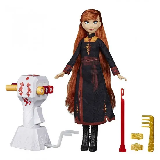 Hasbro Disney FROZEN 2 E7003 - Set de joc "Păpușa Anna cu accesorii pentru păr"