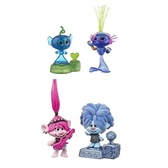 Hasbro TROLLS E7955 - Set de joc din 2 Figurine Trolls "Techno Reef Bobble"/"Techno Rock City"