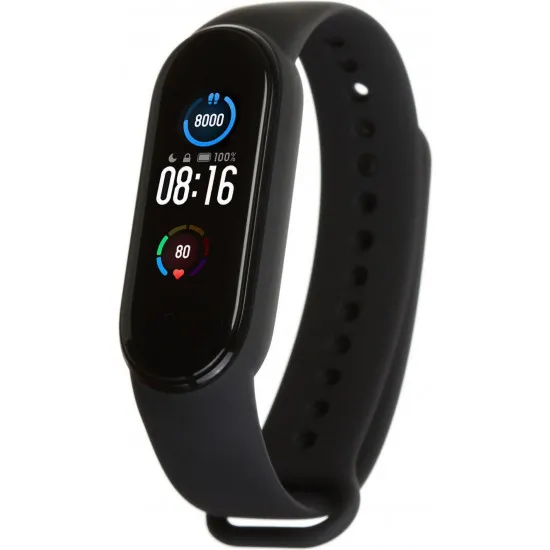 Curelușă Xiaomi Mi Band 5/6 Black (silicon)