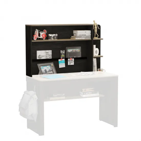 Unitate de birou Cilek Black Line 20.58.1109.00, negru/lemn natural