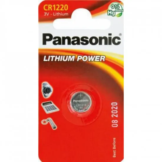 Baterii rotunde Panasonic 1xCR1220 (CR-1220EL/1B)