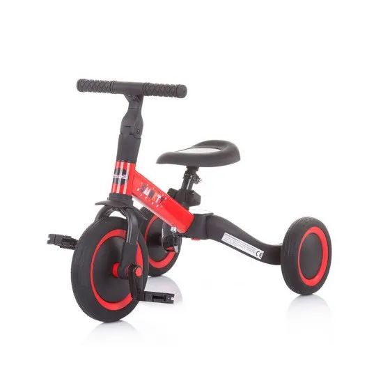 Bicicletă 2-în-1 Chipolino Smarty TRKSM0201RE Red