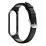 Ремешок MiJobs Mi Band 3/4/5/6 Black (кожа)