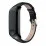 Ремешок MiJobs Mi Band 3/4/5/6 Black (кожа)