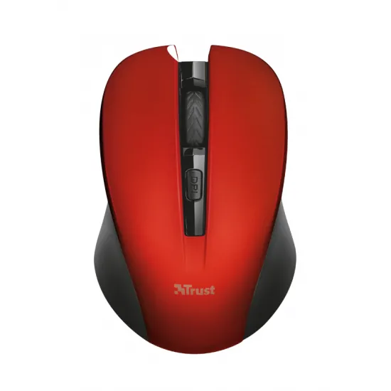 Мышь беспроводная Trust Mydo Silent Click Wireless Red