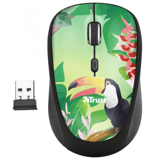 Мышь беспроводная Trust Yvi Wireless Mouse Toucan