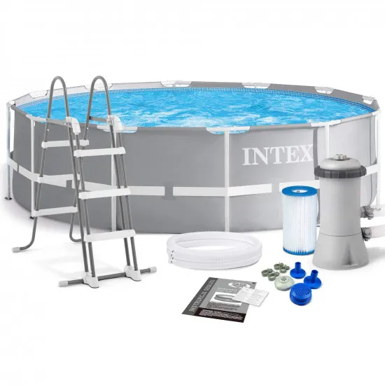 Piscina Intex Prism Frame 26716, 366x99 cm + filtru-pompa 2006 l/h, scara