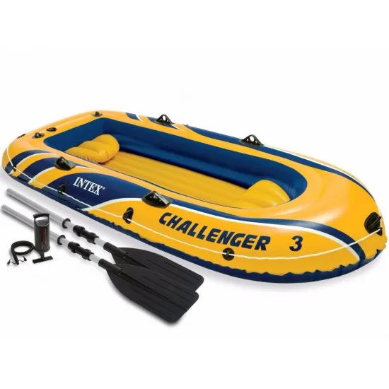 BarcÄ? Intex Challenger 3 cu vâsle È?i pompÄ? (68370)