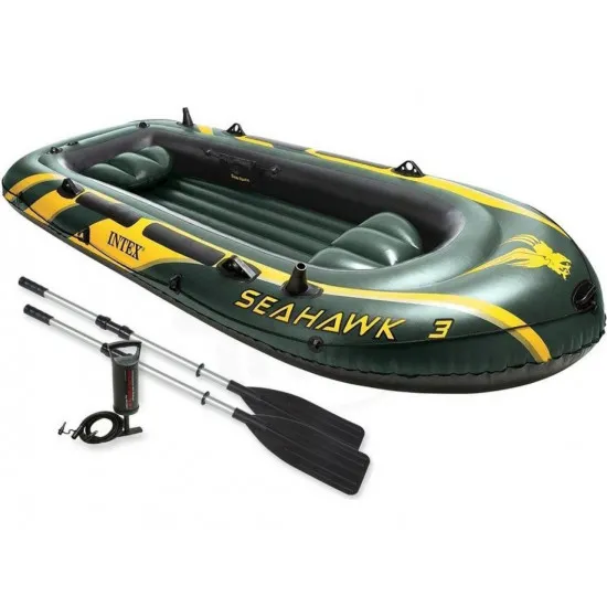 Barcă Intex Seahawk 3 cu vâsle și pompă (68380)