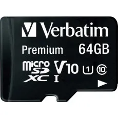 Сard de memorie microSDXC 64 GB Verbatim Premium (44084) Сard de memorie microSDXC 64 GB Verbatim Premium (44084)