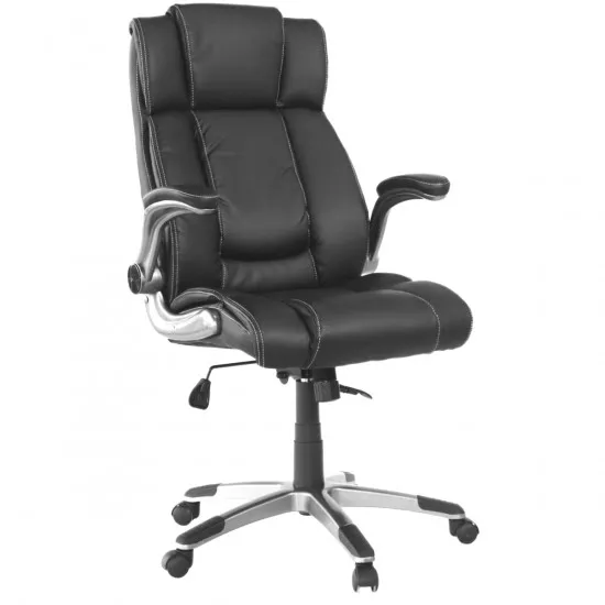 Fotoliu de birou DP BX-3702, Black/Piele-Eco