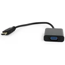 Видеоадаптер Gembird HDMI (M)/VGA D-Sub (F), Black (A-HDMI-VGA-04) Видеоадаптер Gembird HDMI (M)/VGA D-Sub (F), Black (A-HDMI-VGA-04)