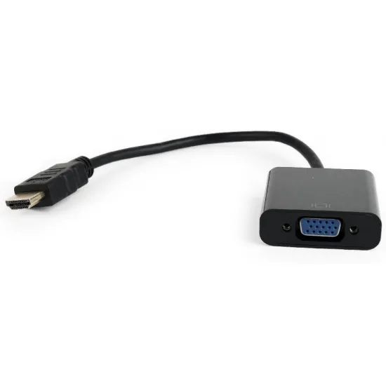 Adaptor video Gembird HDMI (M)/VGA D-Sub (F), Black (A-HDMI-VGA-04)