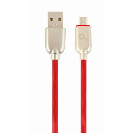 Cablu Cablexpert USB 2.0/micro-USB, Red (CC-USB2R-AMmBM-2M-R)