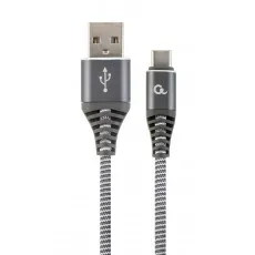 Cablu Cablexpert USB 2.0/USB Type-C, Space grey/White (CC-USB2B-AMCM-2M-WB2) Cablu Cablexpert USB 2.0/USB Type-C, Space grey/White (CC-USB2B-AMCM-2M-WB2)