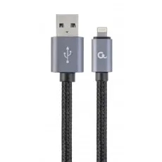 Cablu Cablexpert USB 2.0/Lighting, Black (CCB-mUSB2B-AMLM-6) Cablu Cablexpert USB 2.0/Lighting, Black (CCB-mUSB2B-AMLM-6)