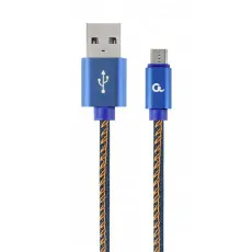 Cablu Cablexpert USB 2.0/micro-USB, Blue (CC-USB2J-AMmBM-2M-BL)