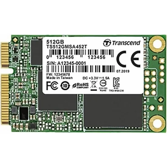 Solid State Drive (SSD) 512 Gb Transcend mSATA (TS512GMSA452T)
