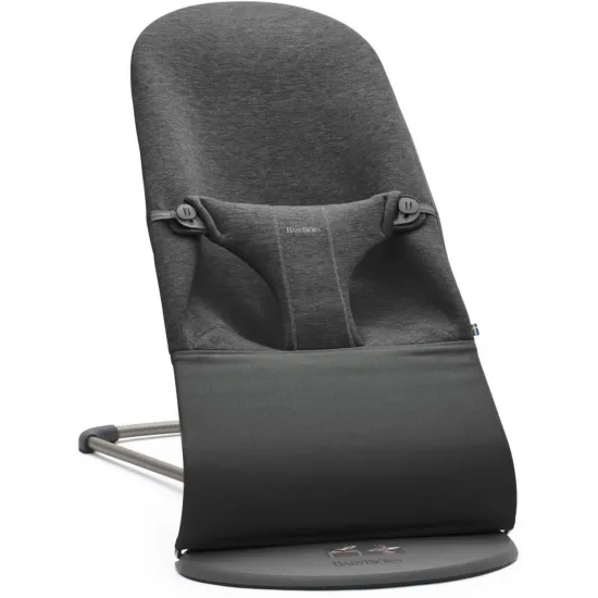 Шезлонг-каÑ?алка BabyBjorn Bliss Charcoal Grey/3D Jersey