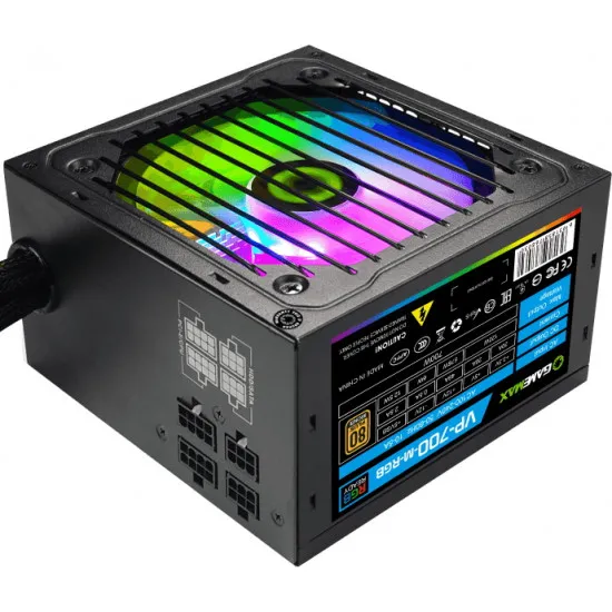 Блок питания ATX Gamemax VP-700-RGB-M, 700 Вт