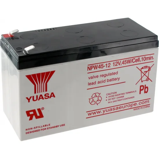 Acumulator UPS Yuasa NPW45-12-TW, 12 V 7.5 Ah