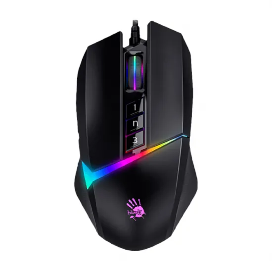 Mouse cu fir Bloody W60 Max Black