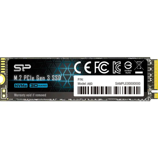 M.2 Накопитель SSD 256 GB Silicon Power A60 (SP256GBP34A60M28)