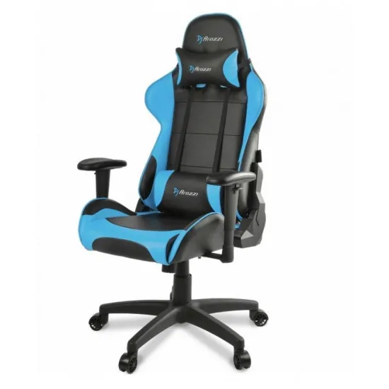 Fotoliu de gaming Arozzi Verona V2, Black/Blue