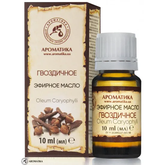 Эфирное масло Гвоздичное 10 мл Aromatica