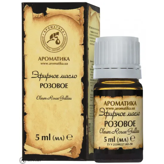 Эфирное масло Розовое 5 мл Aromatica