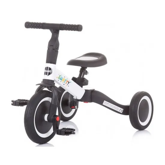 Bicicleta fără pedale Chipolino Smarty 2 in 1 TRKSM0203WH, White
